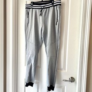 Encrypted Mens 2X Joggers Pants Lightweight Activewear Stretch Casual Gray NEW